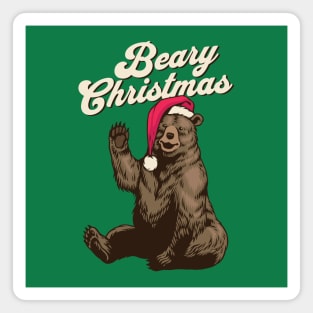 Bear Christmas, Grizzly Bear Magnet